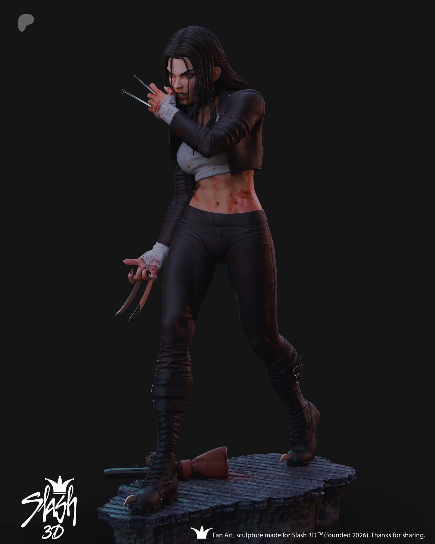 X-23 Statue 3D-Printed Kit