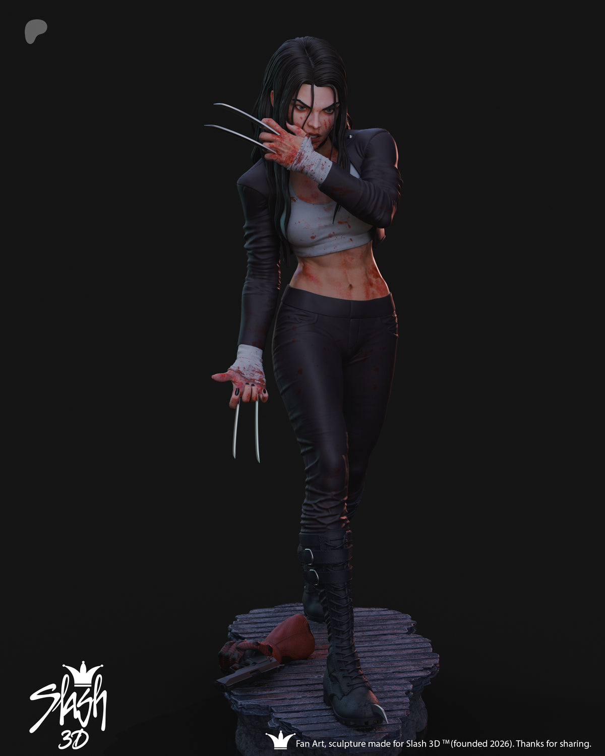 X-23 Statue 3D-Printed Kit