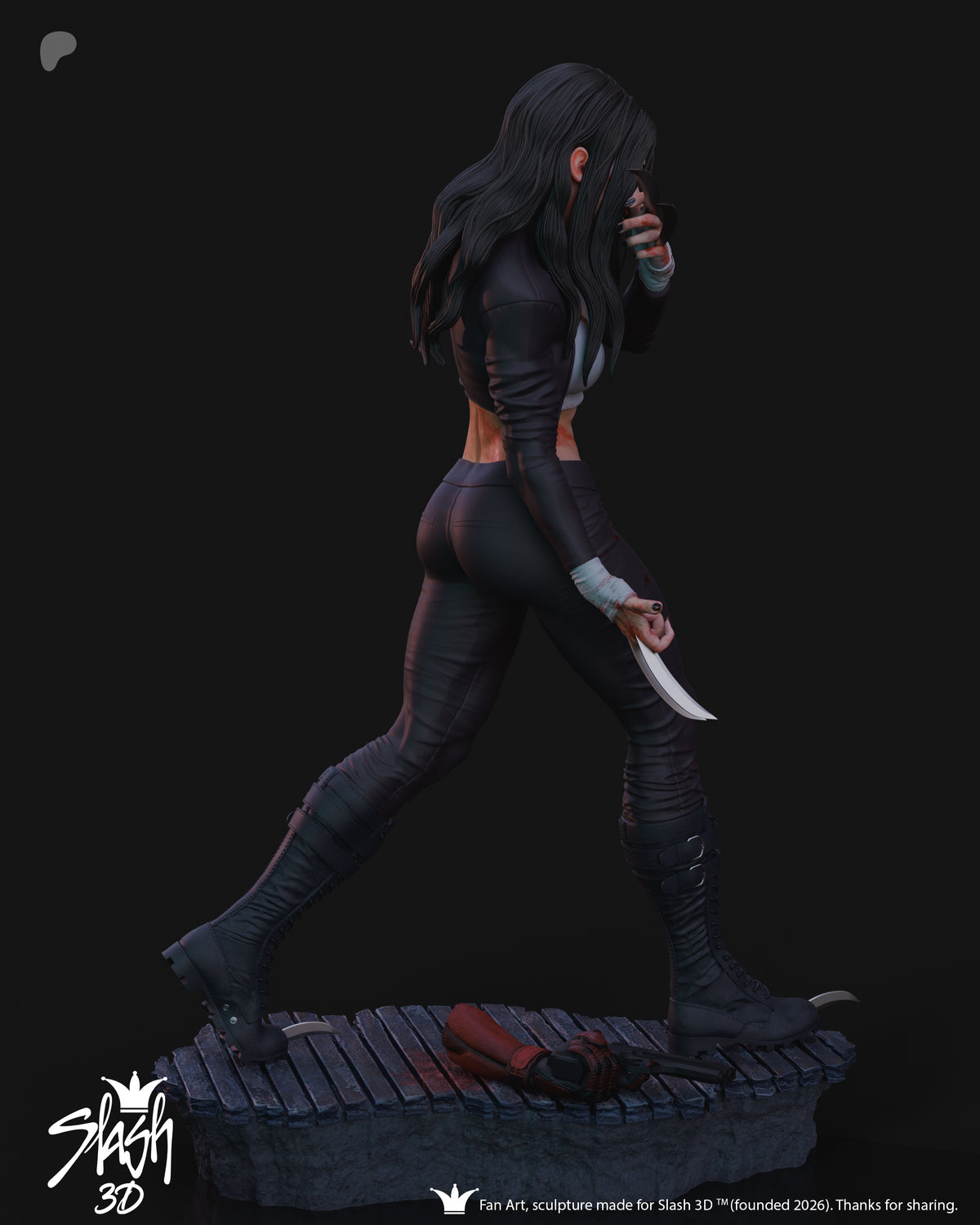 X-23 Statue 3D-Printed Kit