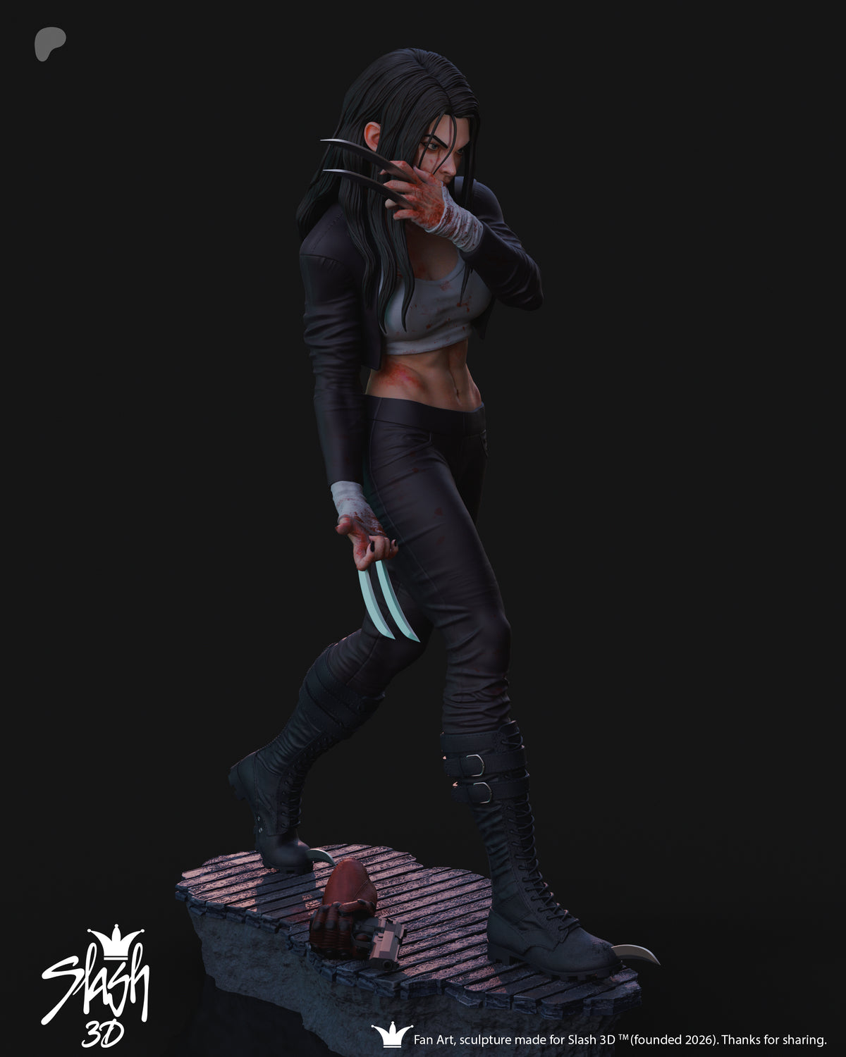 X-23 Statue 3D-Printed Kit
