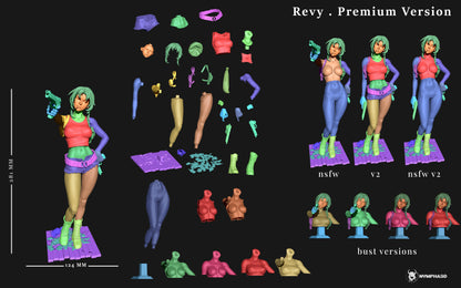 Revy Statue 3D-Printed Kit