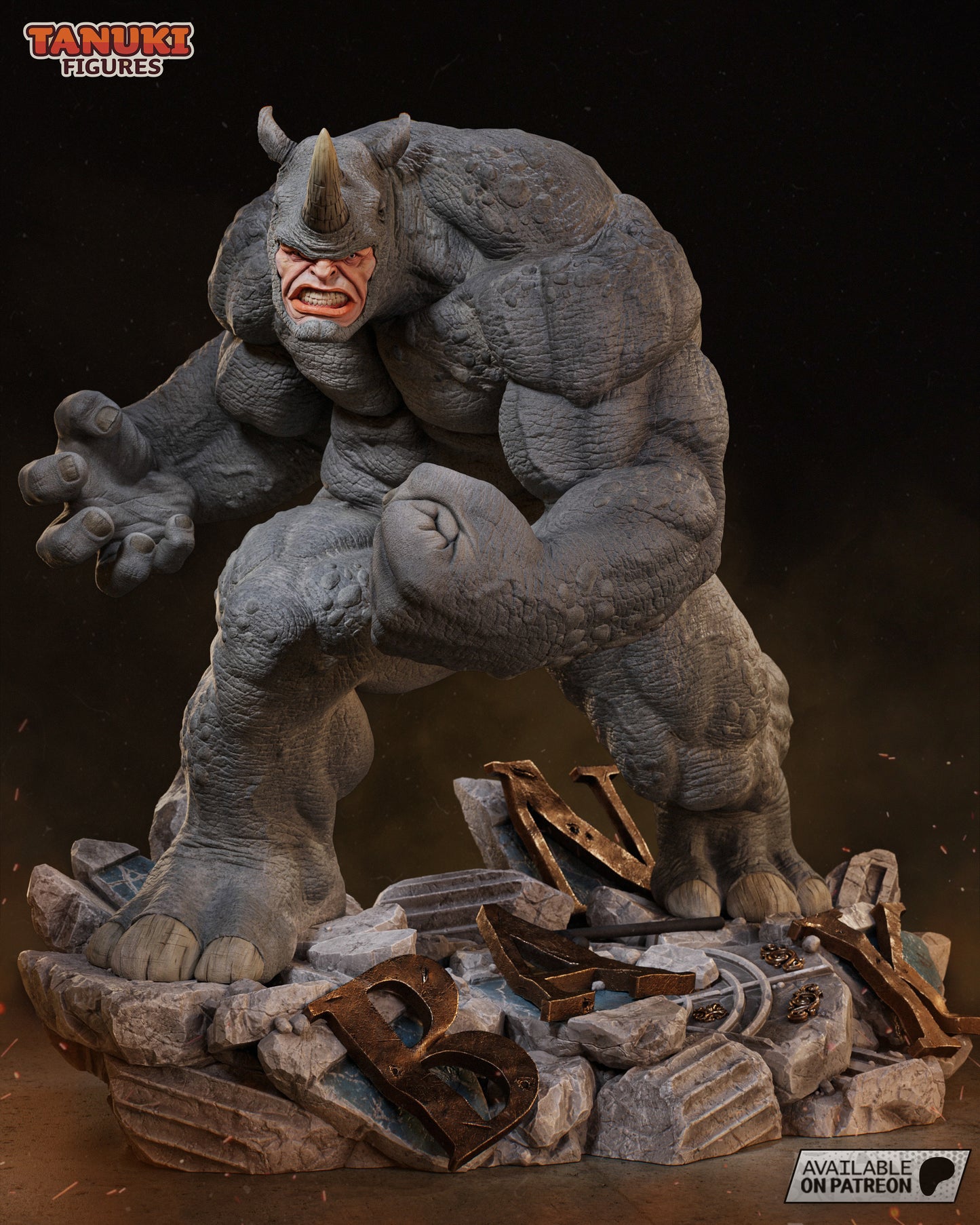 Rhino (Spider-Man) Statue