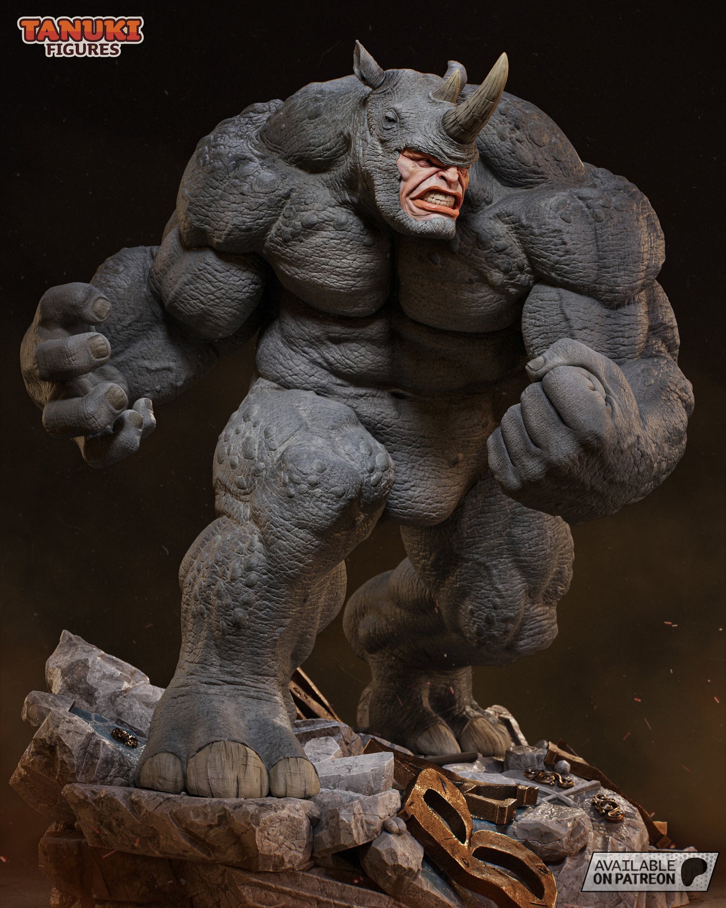 Rhino (Spider-Man) Statue