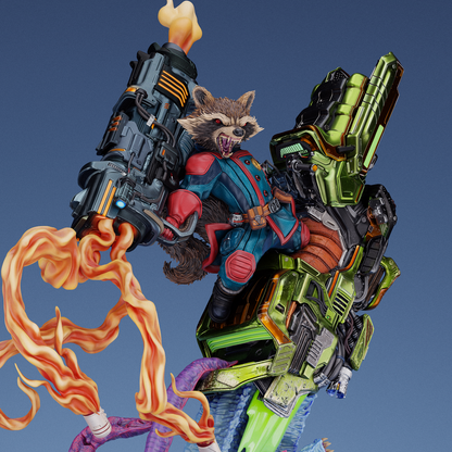 Rocket Raccoon Statue