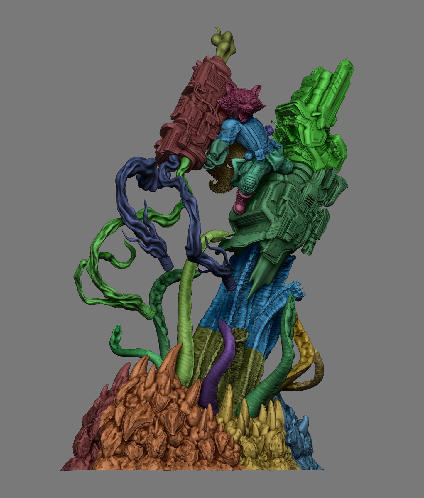 Rocket Raccoon Statue