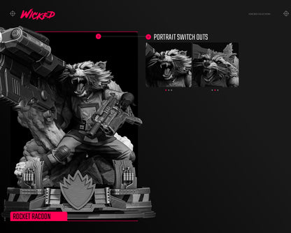 Rocket Comics Version Statue