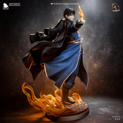Roy Mustang Statue 3D-Printed Kit