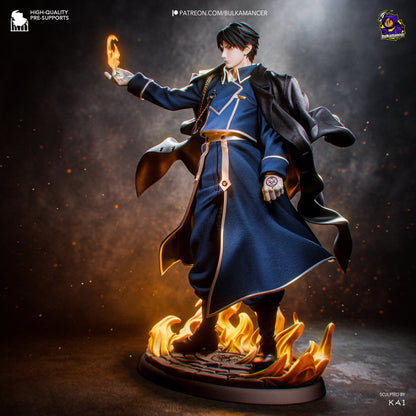 Roy Mustang Statue 3D-Printed Kit