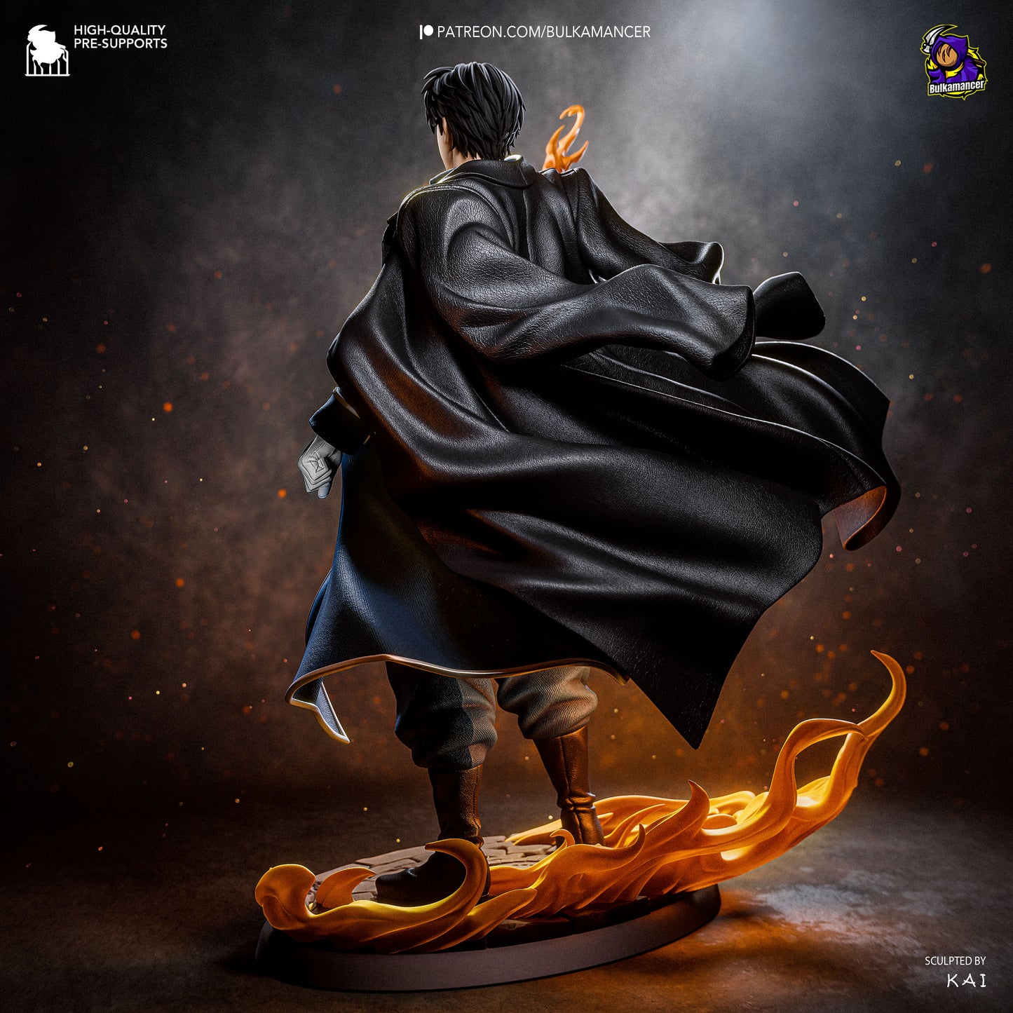 Roy Mustang Statue 3D-Printed Kit