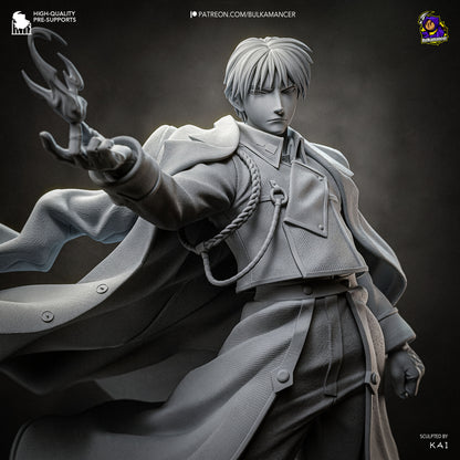 Roy Mustang Statue 3D-Printed Kit
