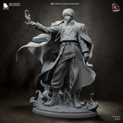 Roy Mustang Statue 3D-Printed Kit