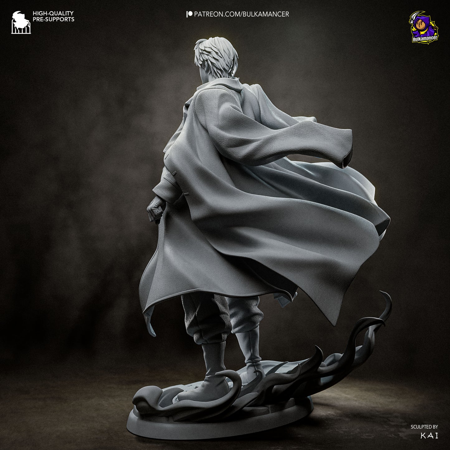 Roy Mustang Statue 3D-Printed Kit