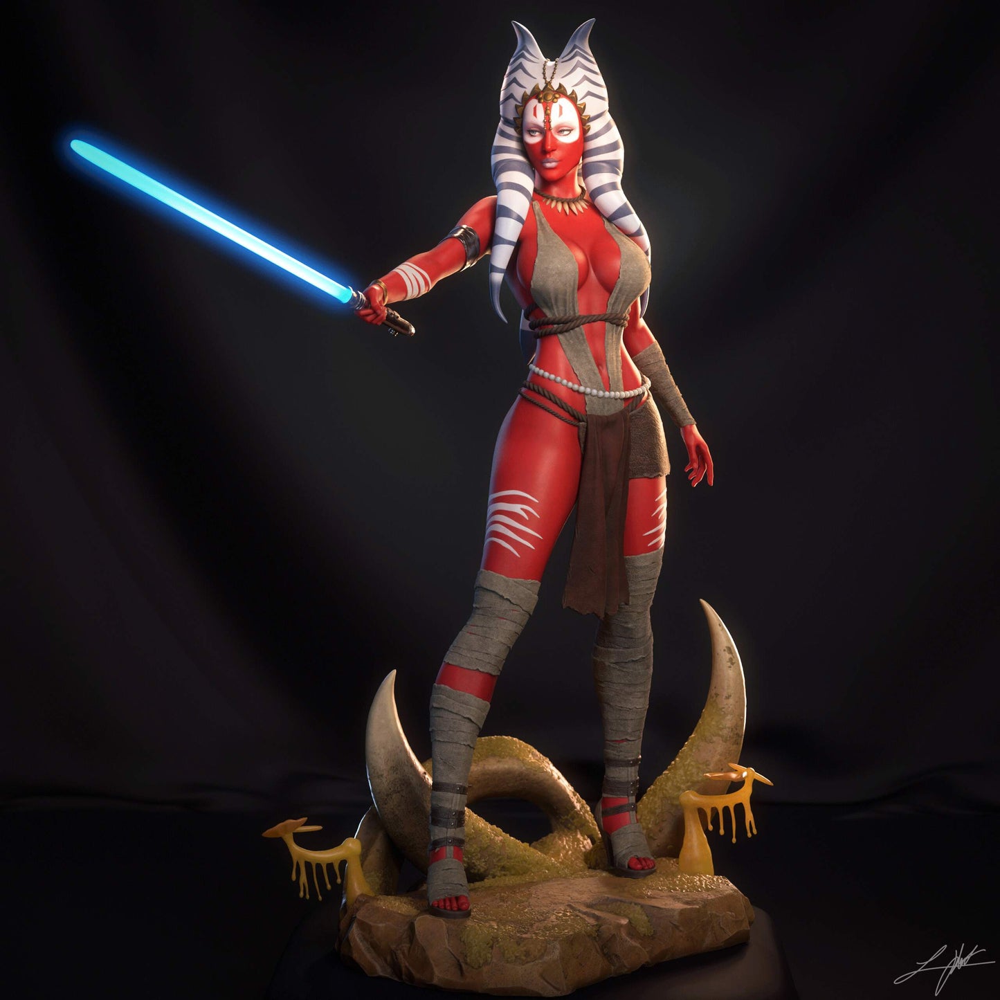 Shaak Ti Statue 3D-Printed Kit
