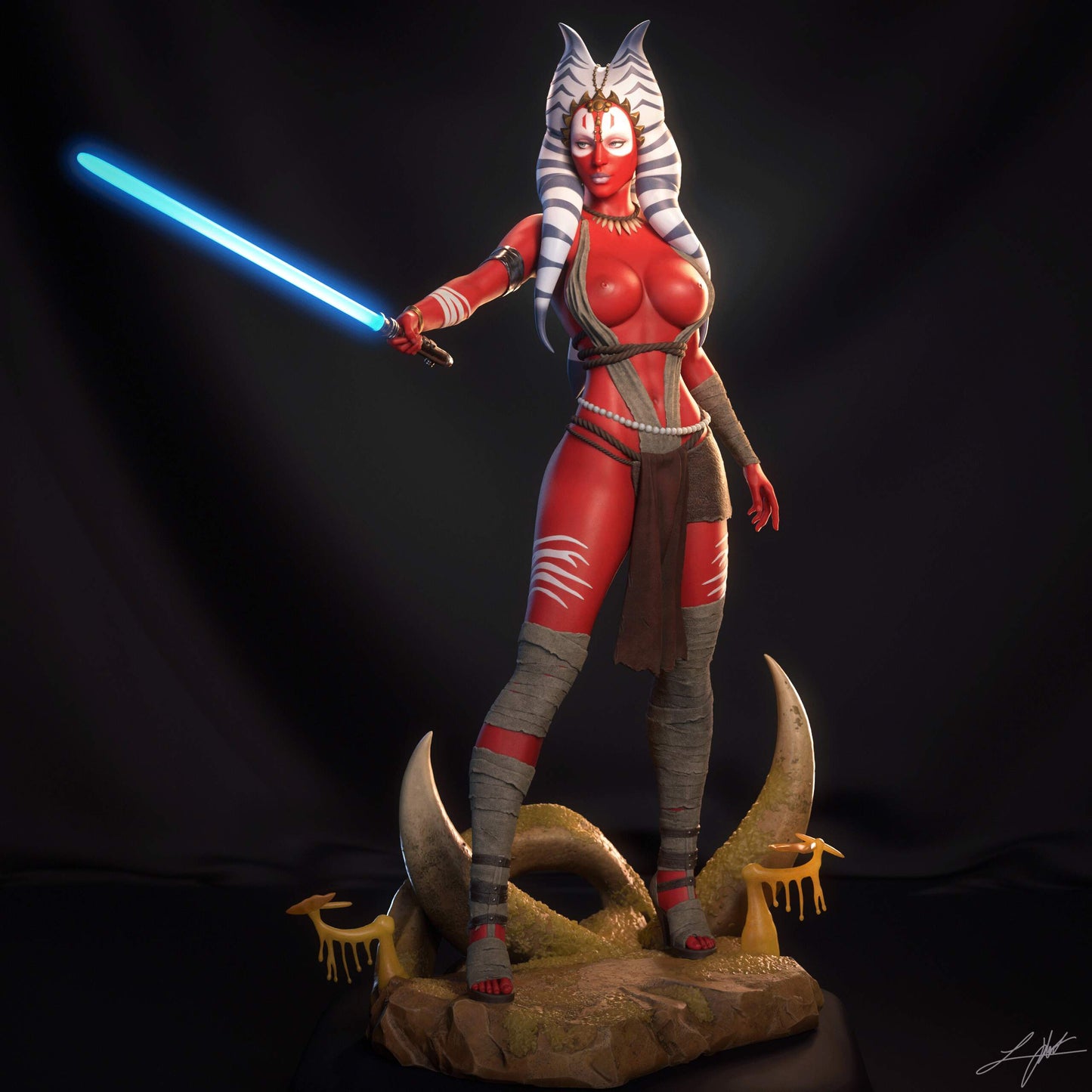 Shaak Ti Statue 3D-Printed Kit