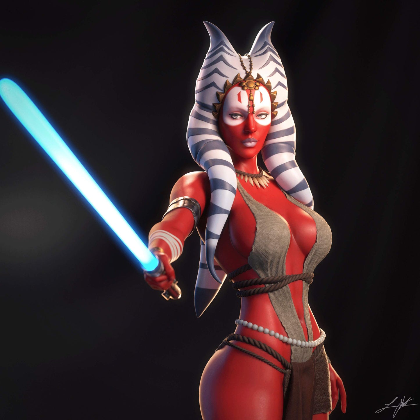 Shaak Ti Statue 3D-Printed Kit