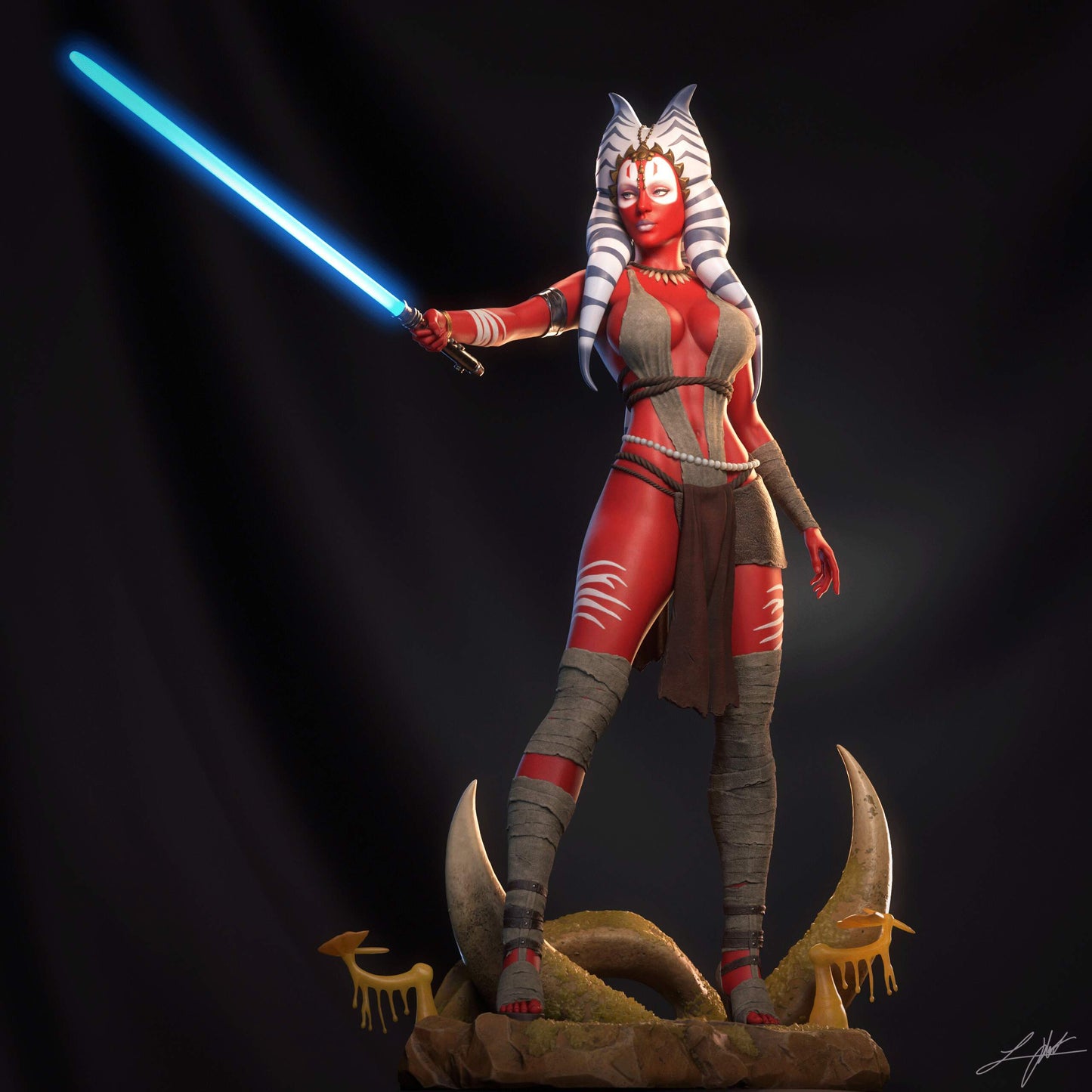 Shaak Ti Statue 3D-Printed Kit