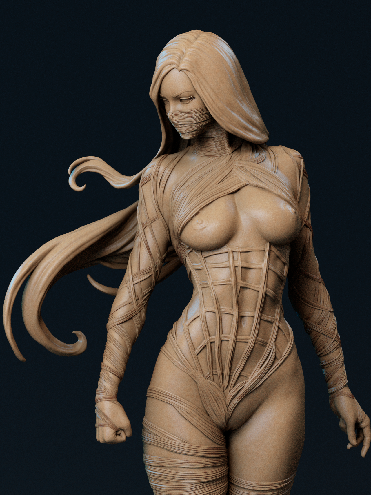 Silk Statue