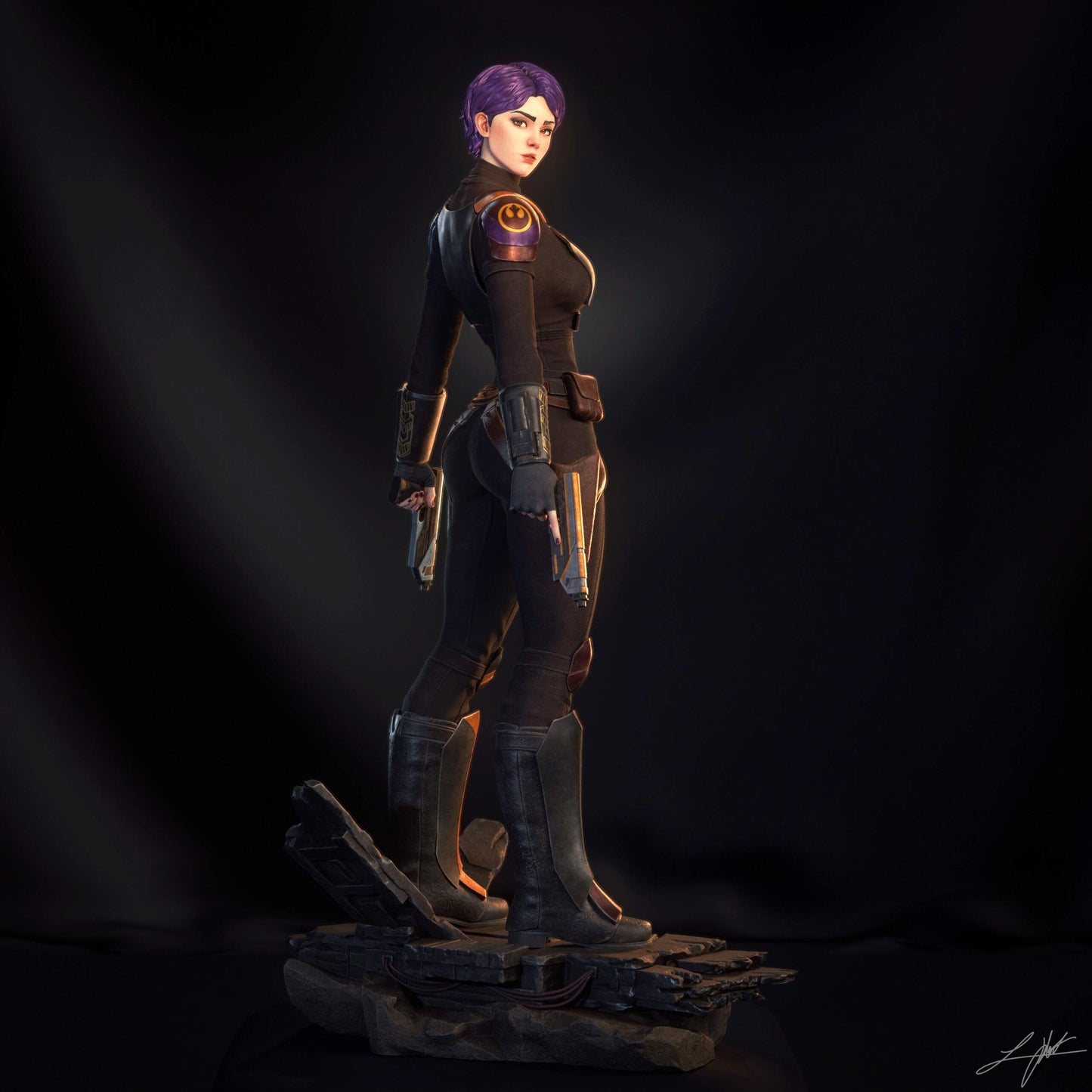Sabine Wren Statue 3D-Printed Kit