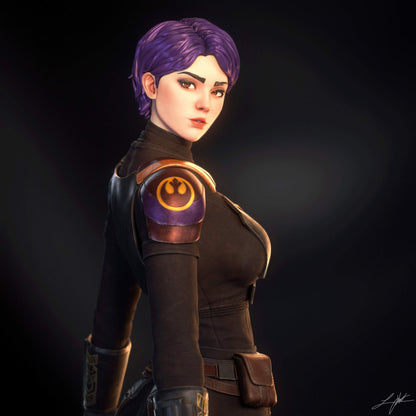 Sabine Wren Statue 3D-Printed Kit