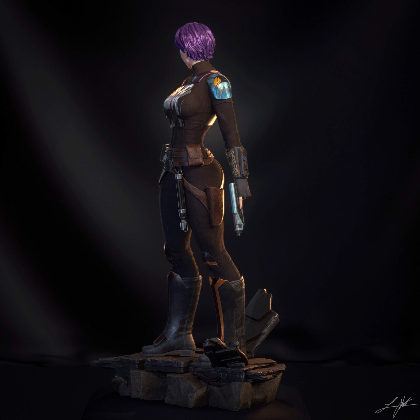 Sabine Wren Statue 3D-Printed Kit