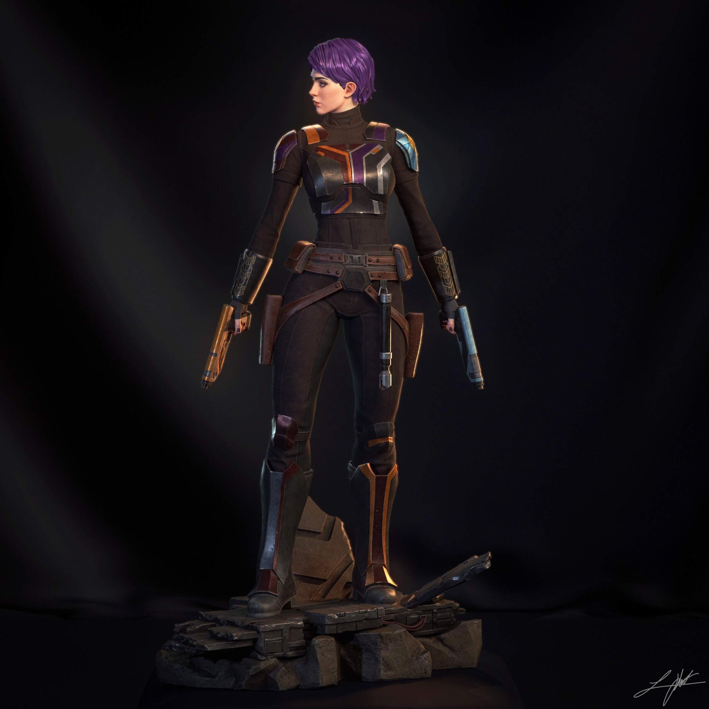 Sabine Wren Statue 3D-Printed Kit