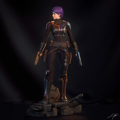 Sabine Wren Statue 3D-Printed Kit