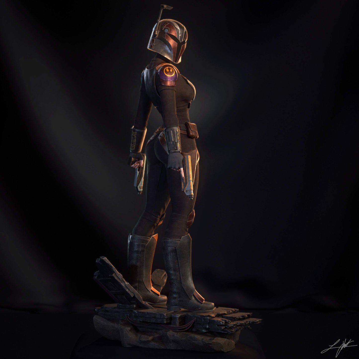 Sabine Wren Statue 3D-Printed Kit