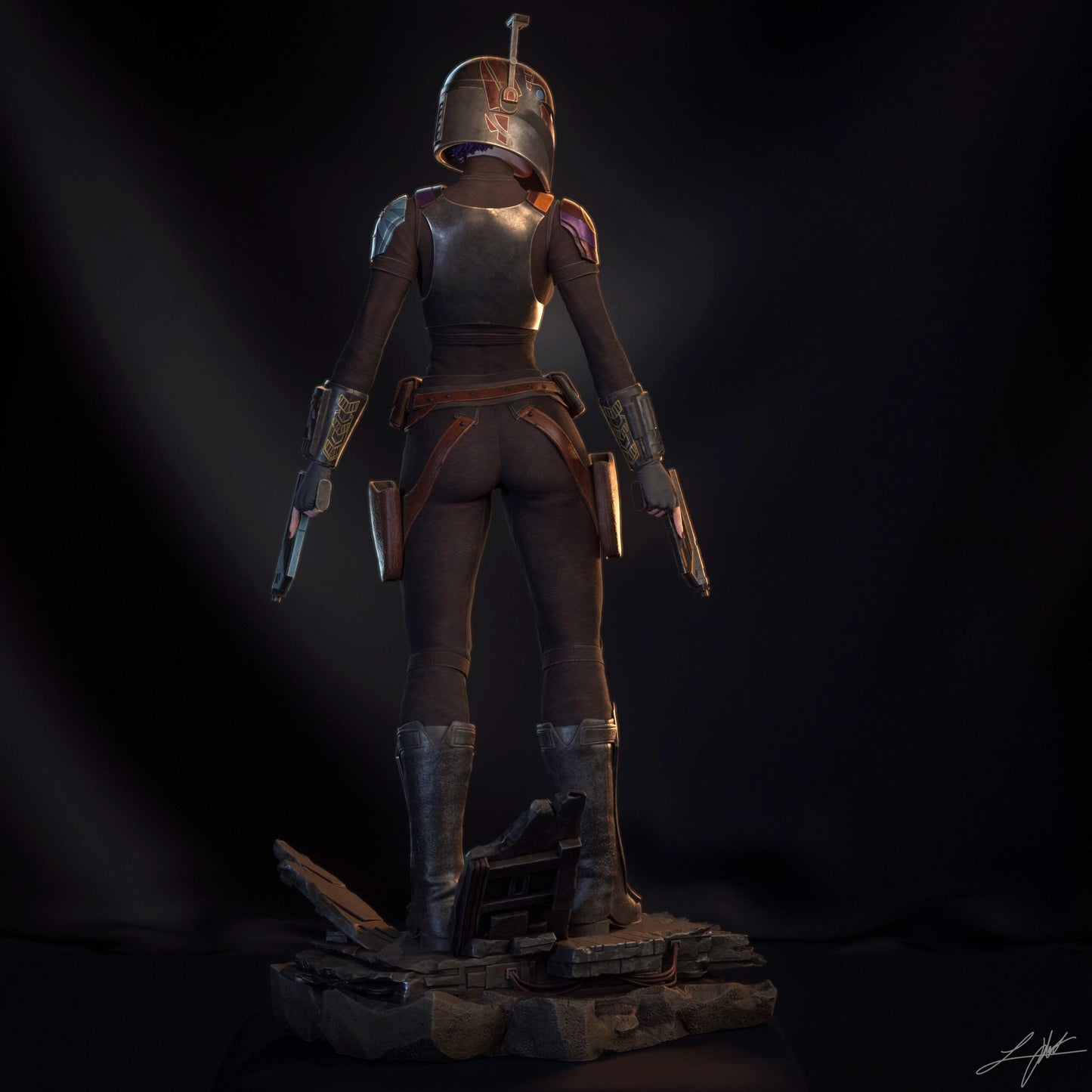 Sabine Wren Statue 3D-Printed Kit
