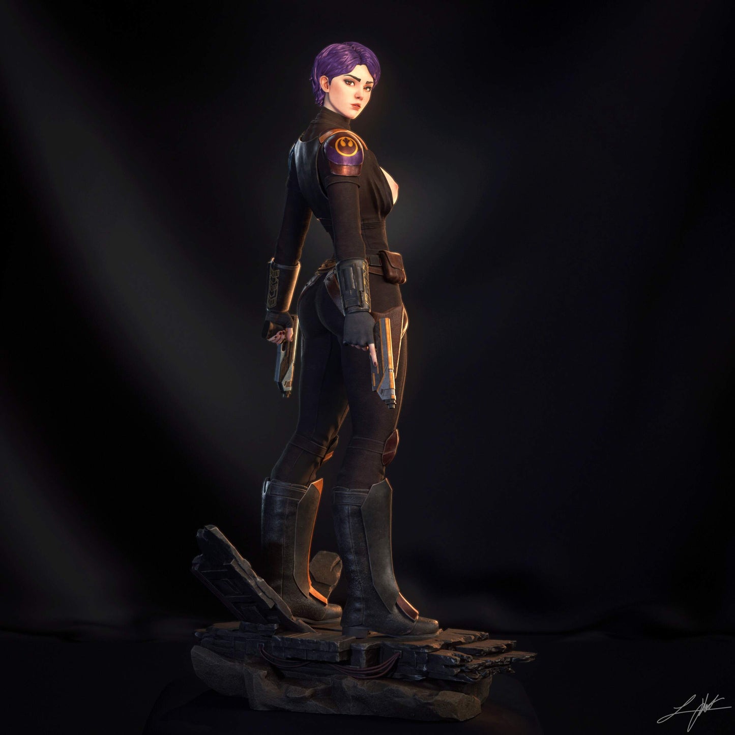 Sabine Wren Statue 3D-Printed Kit