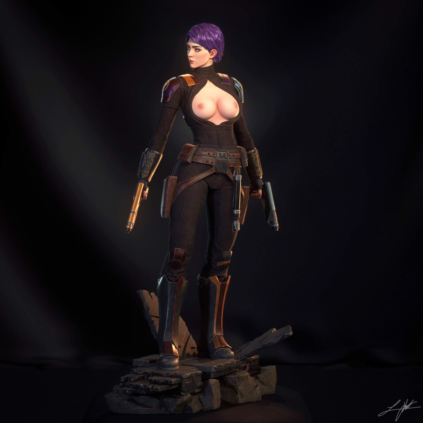 Sabine Wren Statue 3D-Printed Kit