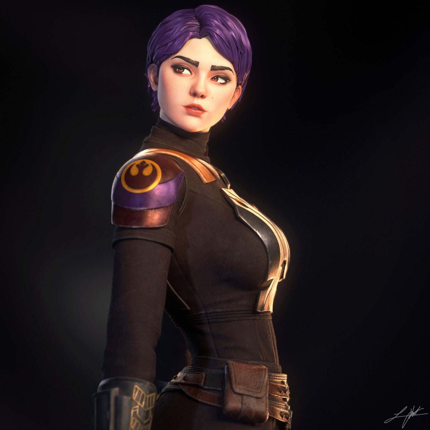 Sabine Wren Statue 3D-Printed Kit