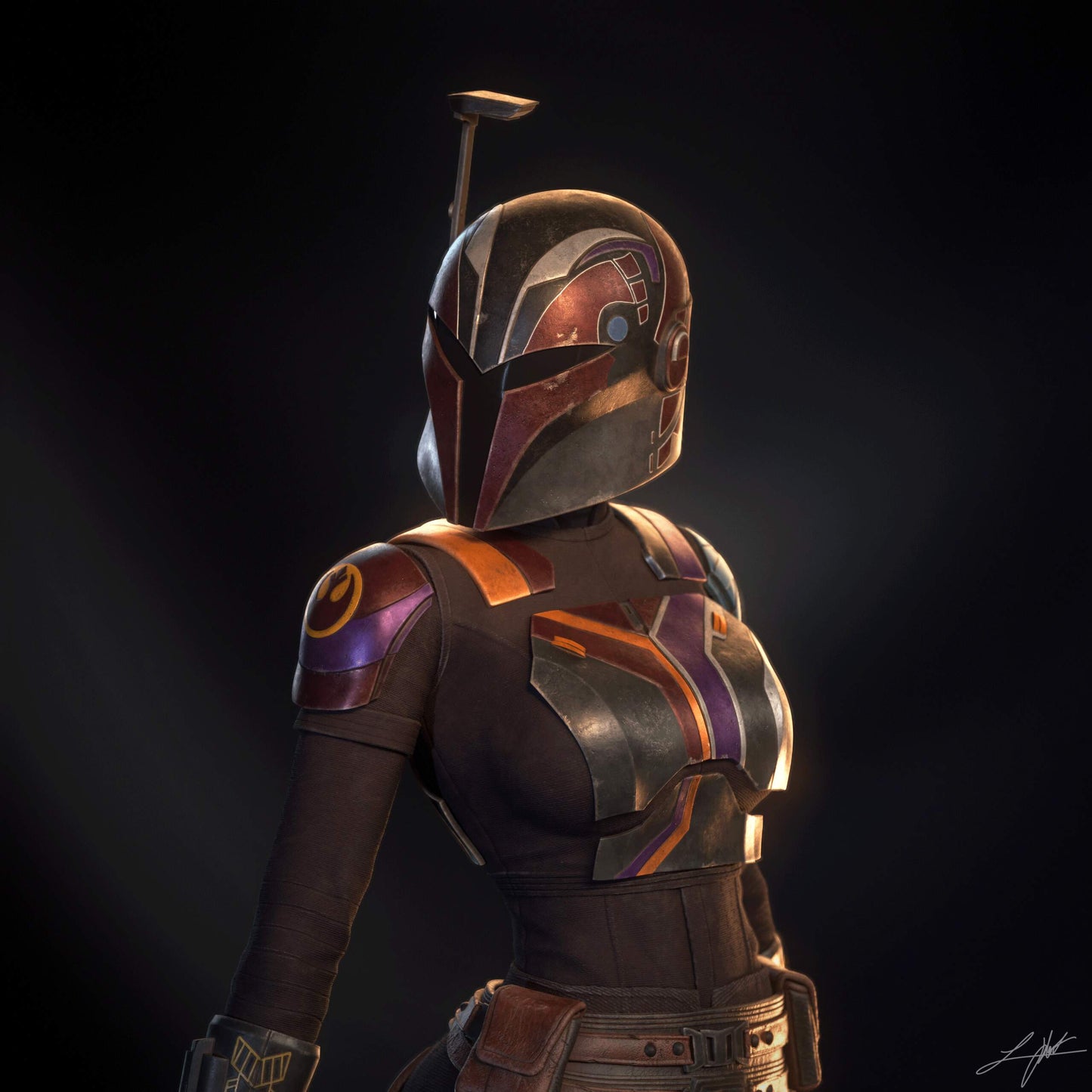 Sabine Wren Statue 3D-Printed Kit
