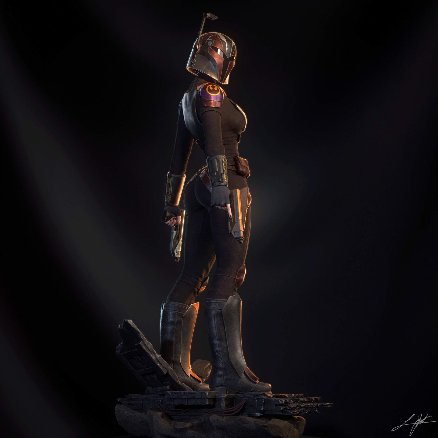 Sabine Wren Statue 3D-Printed Kit