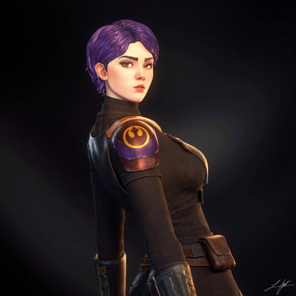 Sabine Wren Statue 3D-Printed Kit
