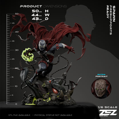 Spawn Statue 3D-Printed Kit