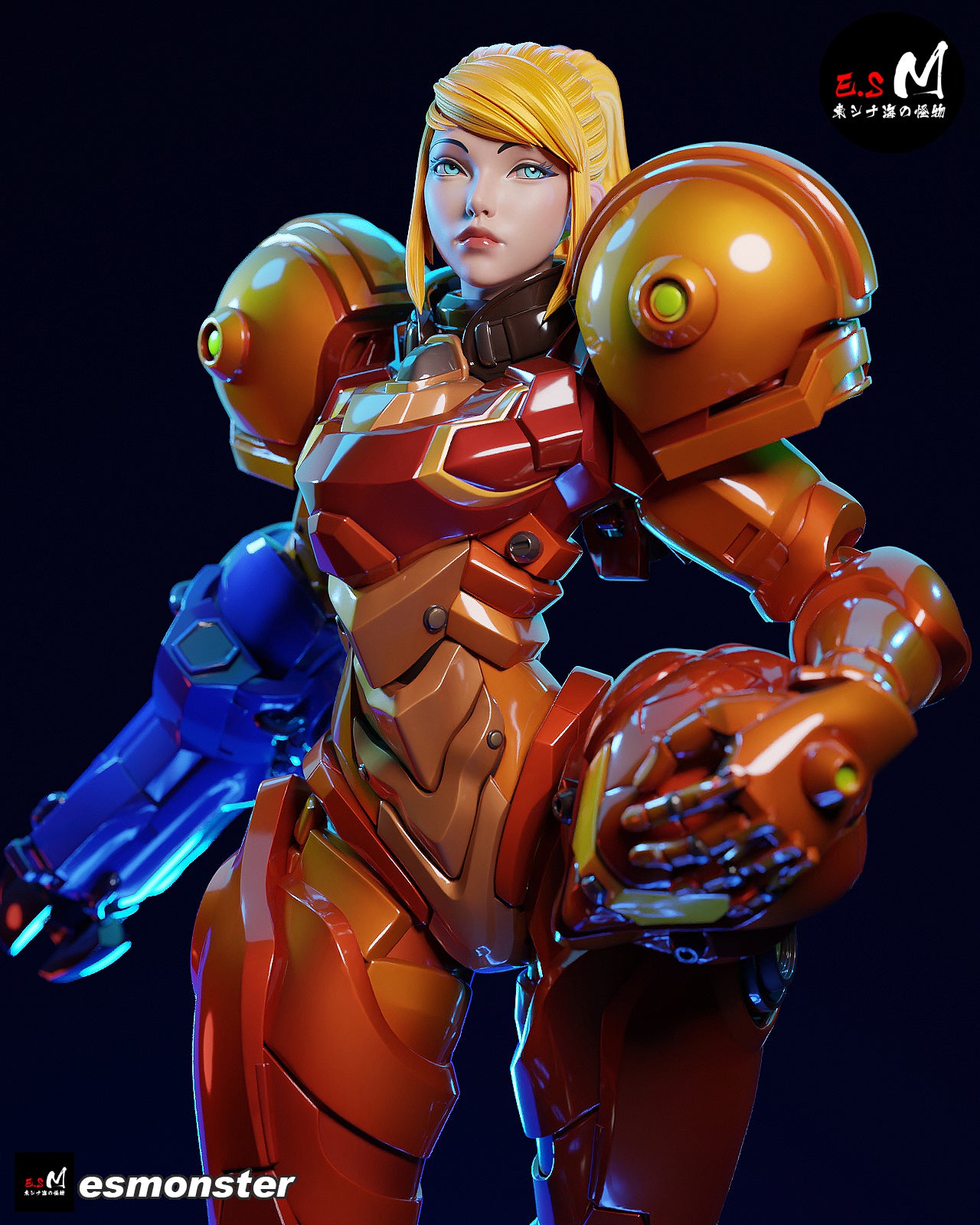 Samus Aran (Power Suit) Statue