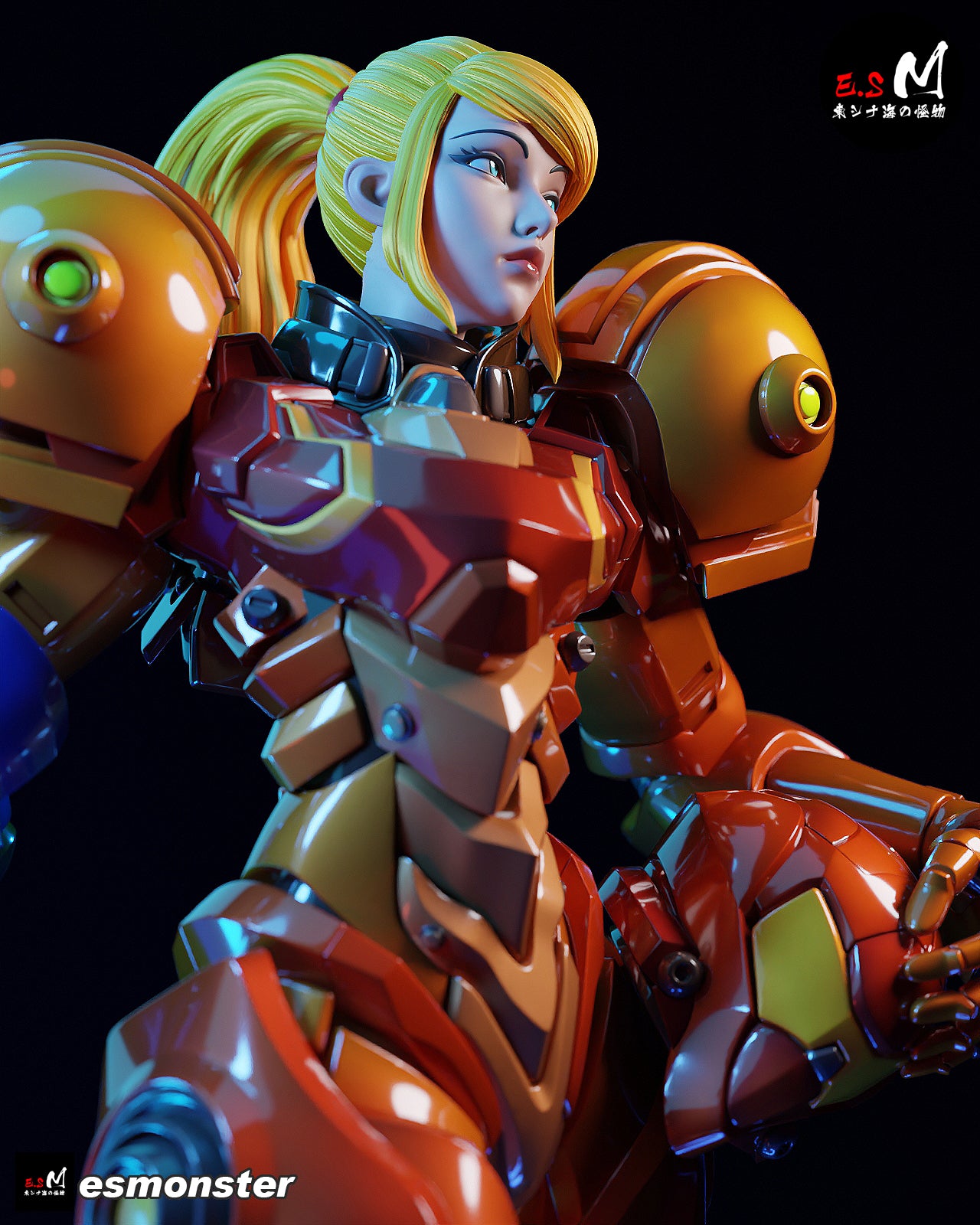 Samus Aran (Power Suit) Statue