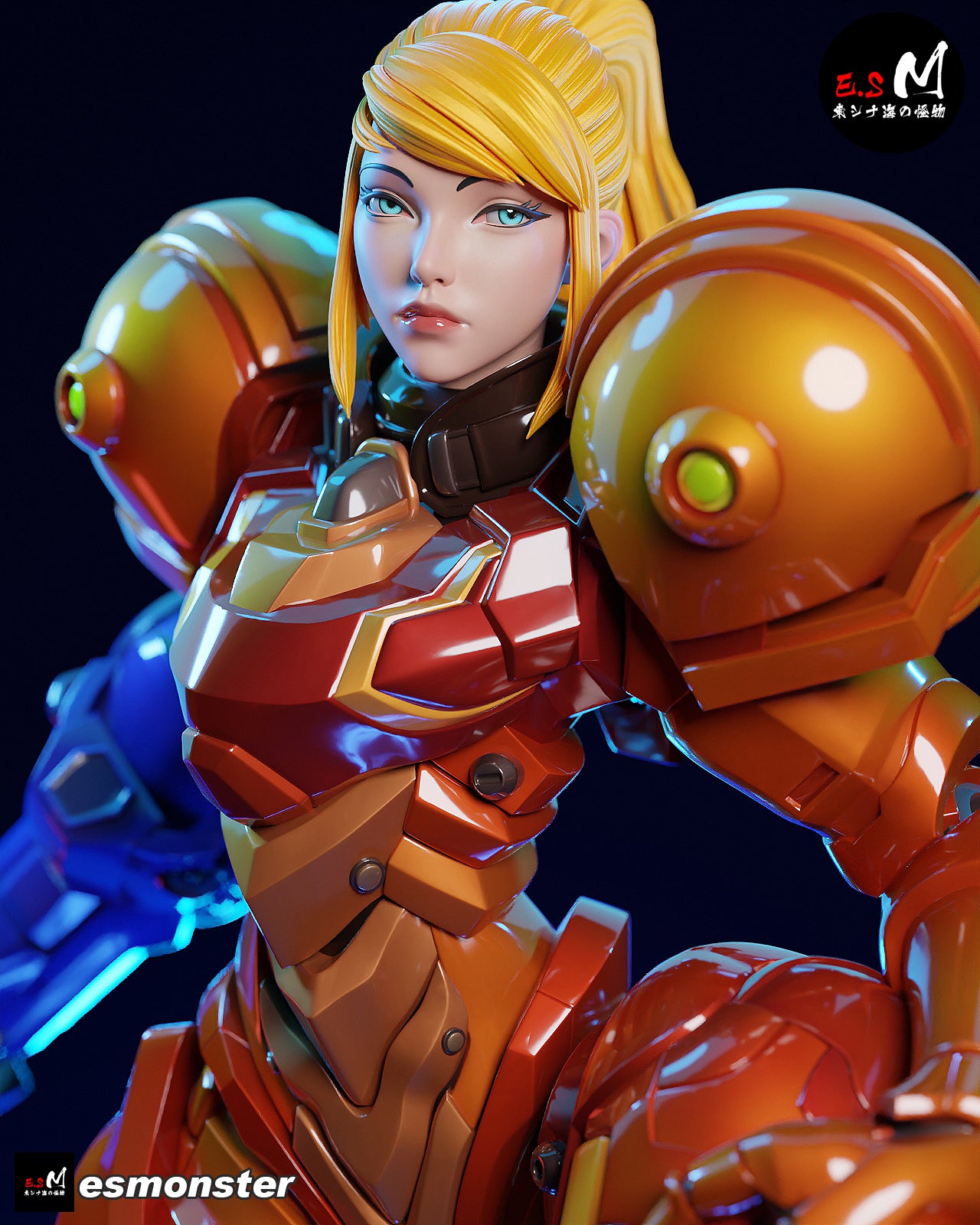 Samus Aran (Power Suit) Statue