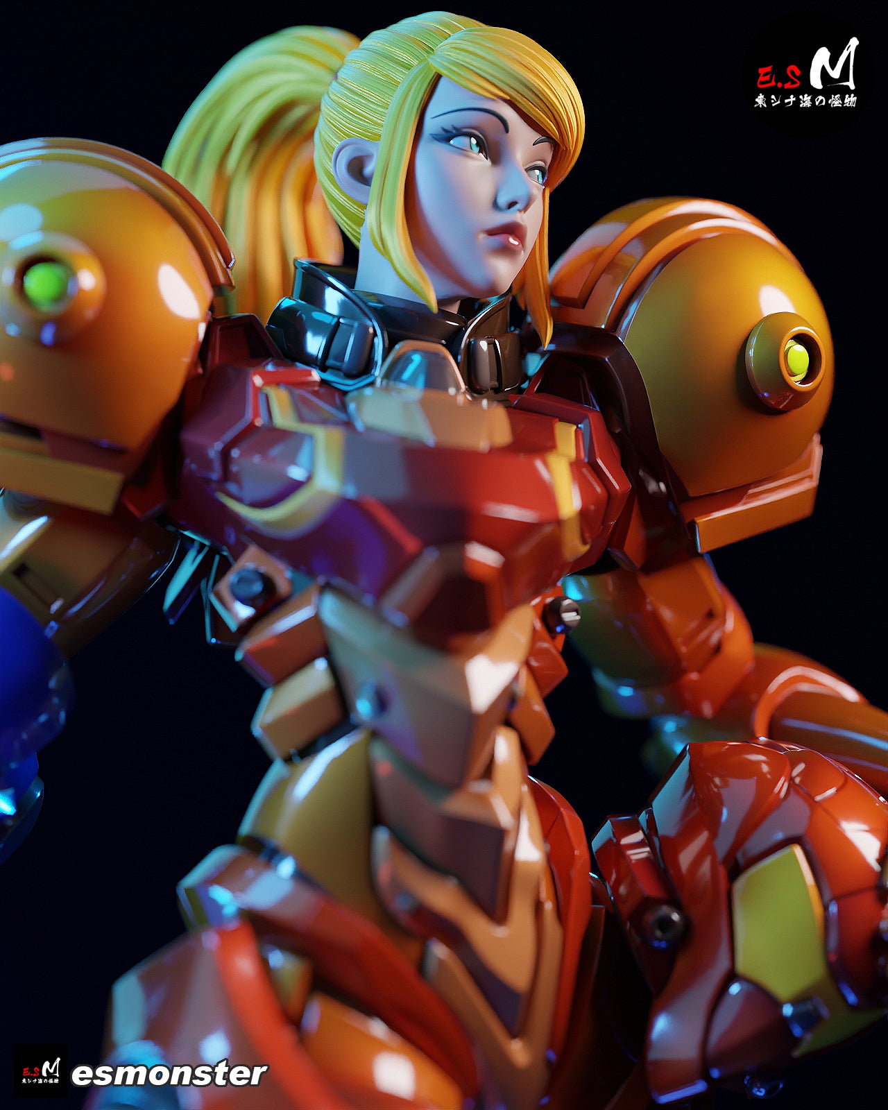 Samus Aran (Power Suit) Statue