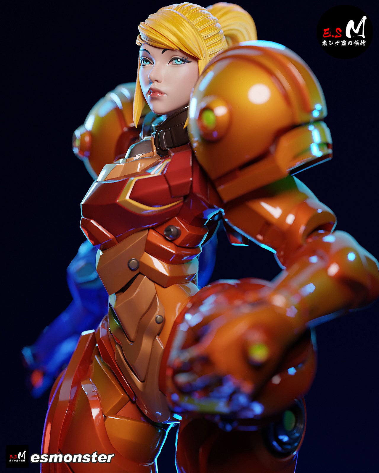 Samus Aran (Power Suit) Statue