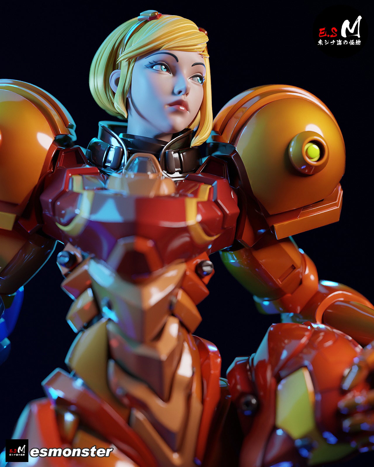 Samus Aran (Power Suit) Statue