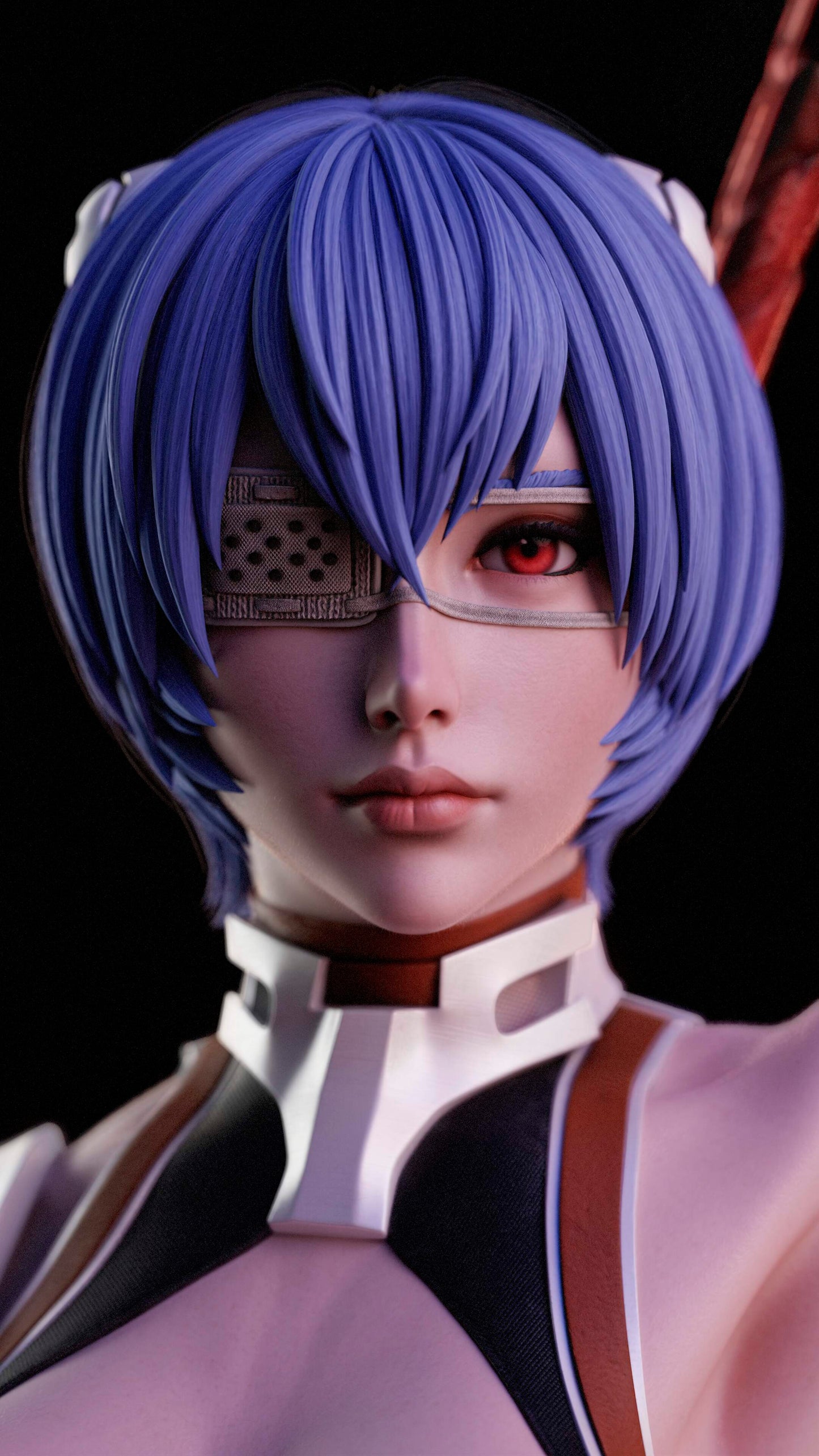 Rei Ayanami Statue 3D-Printed Kit