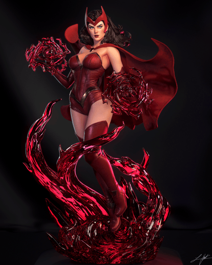Scarlet Witch Statue 3D-Printed Kit