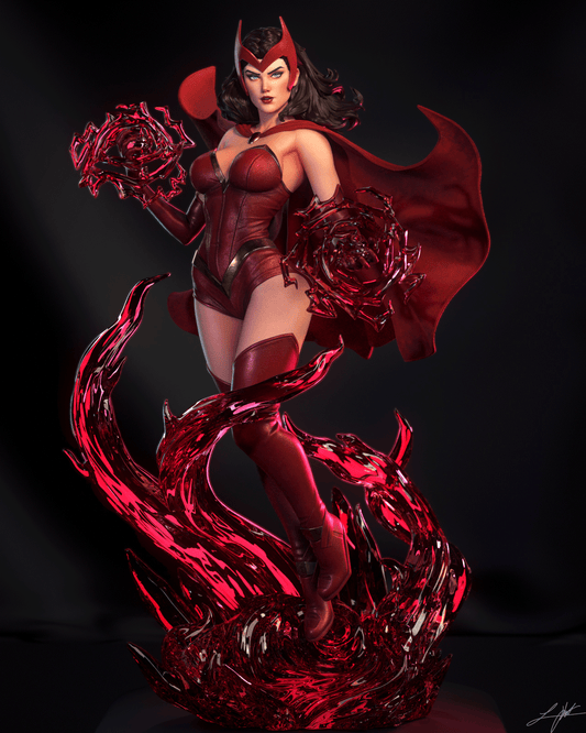 Scarlet Witch Statue 3D-Printed Kit