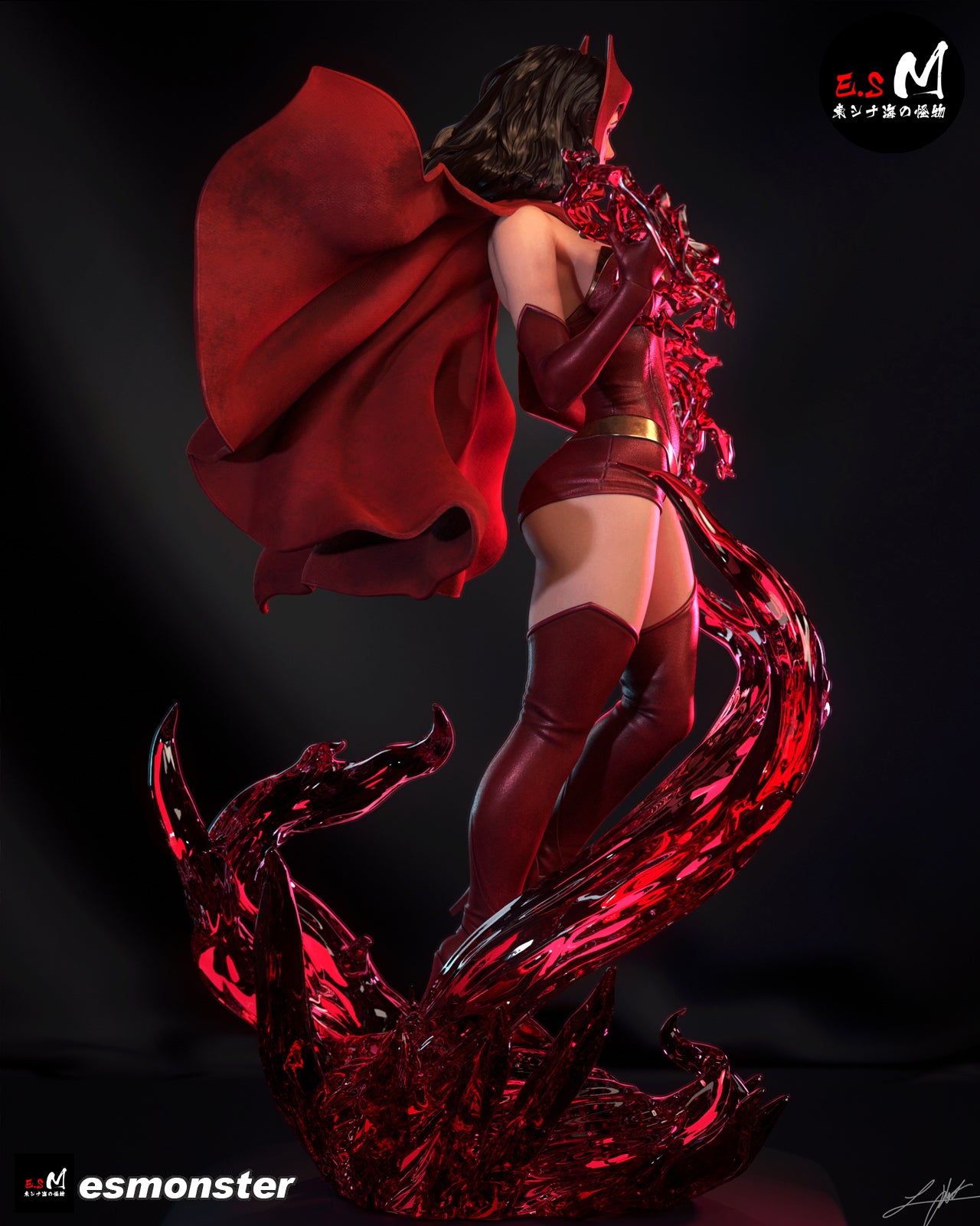 Scarlet Witch Statue 3D-Printed Kit