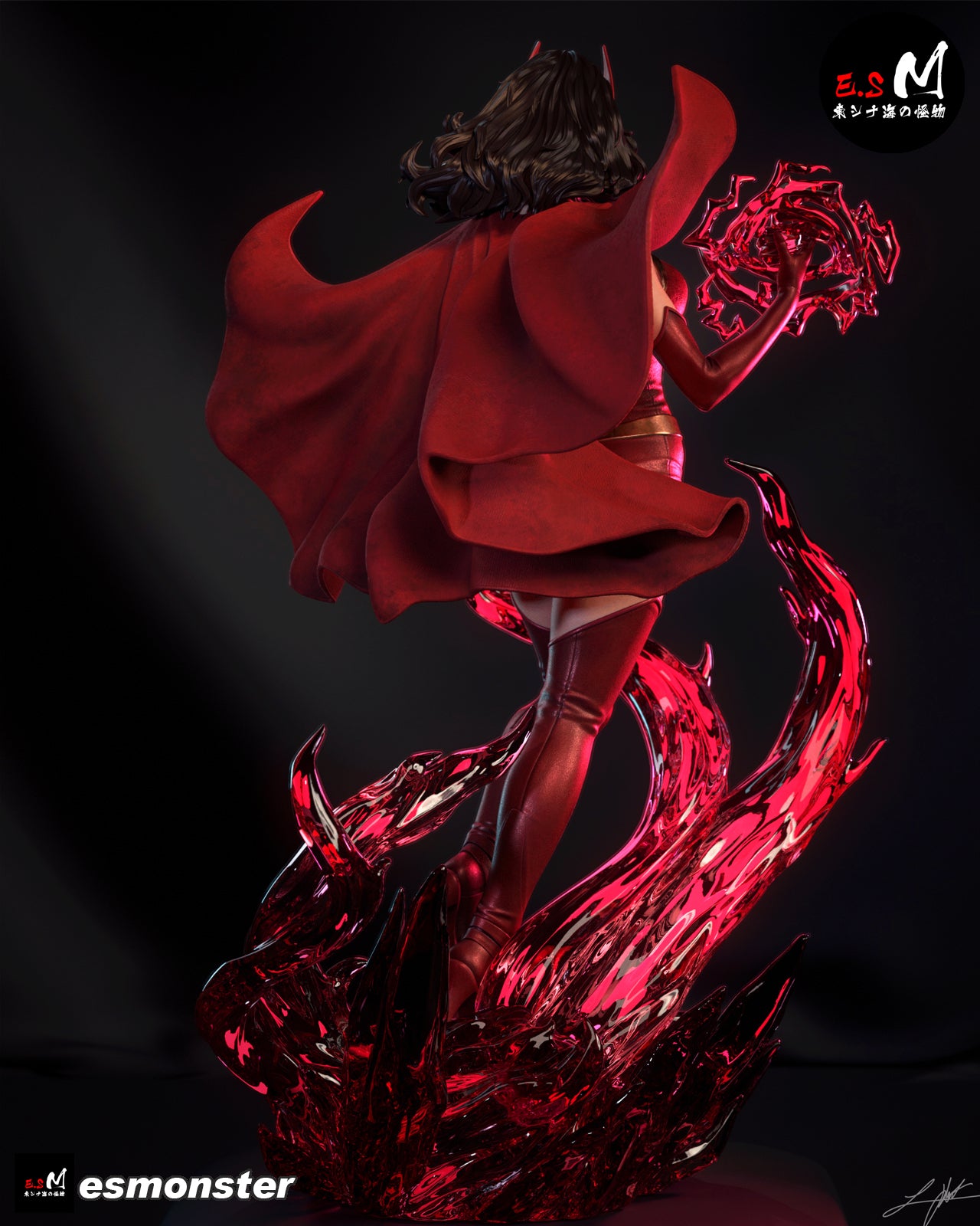 Scarlet Witch Statue 3D-Printed Kit