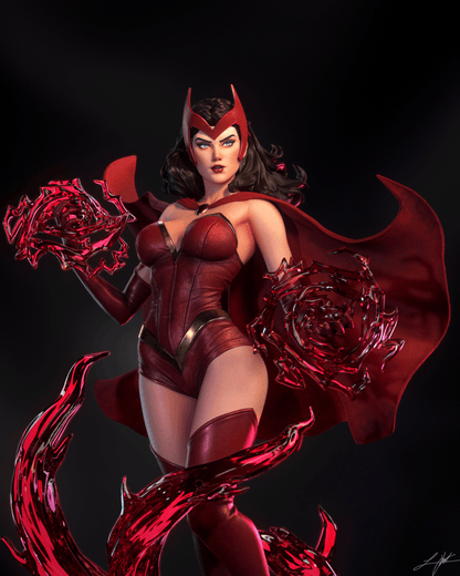 Scarlet Witch Statue 3D-Printed Kit