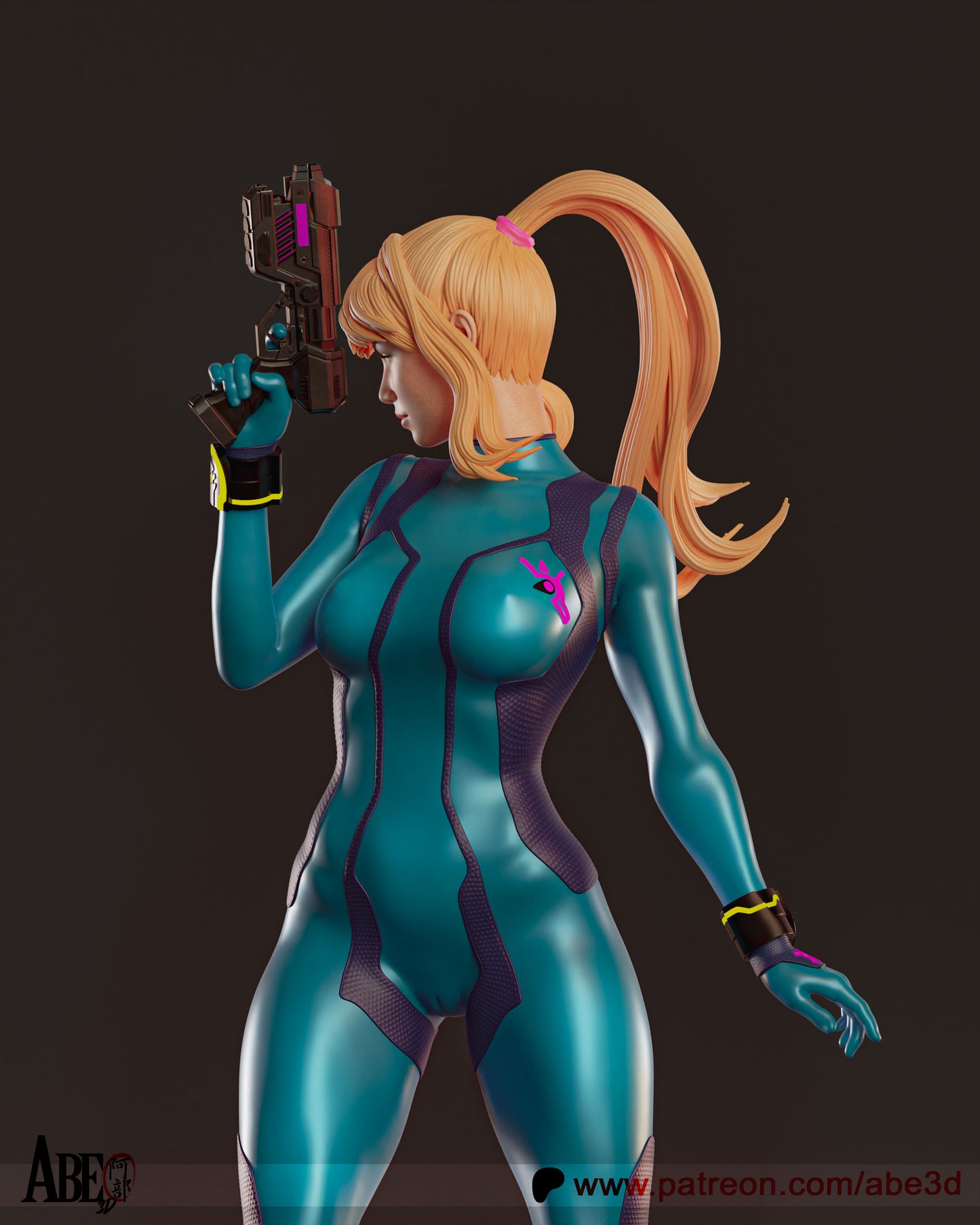 Samus Aran Statue