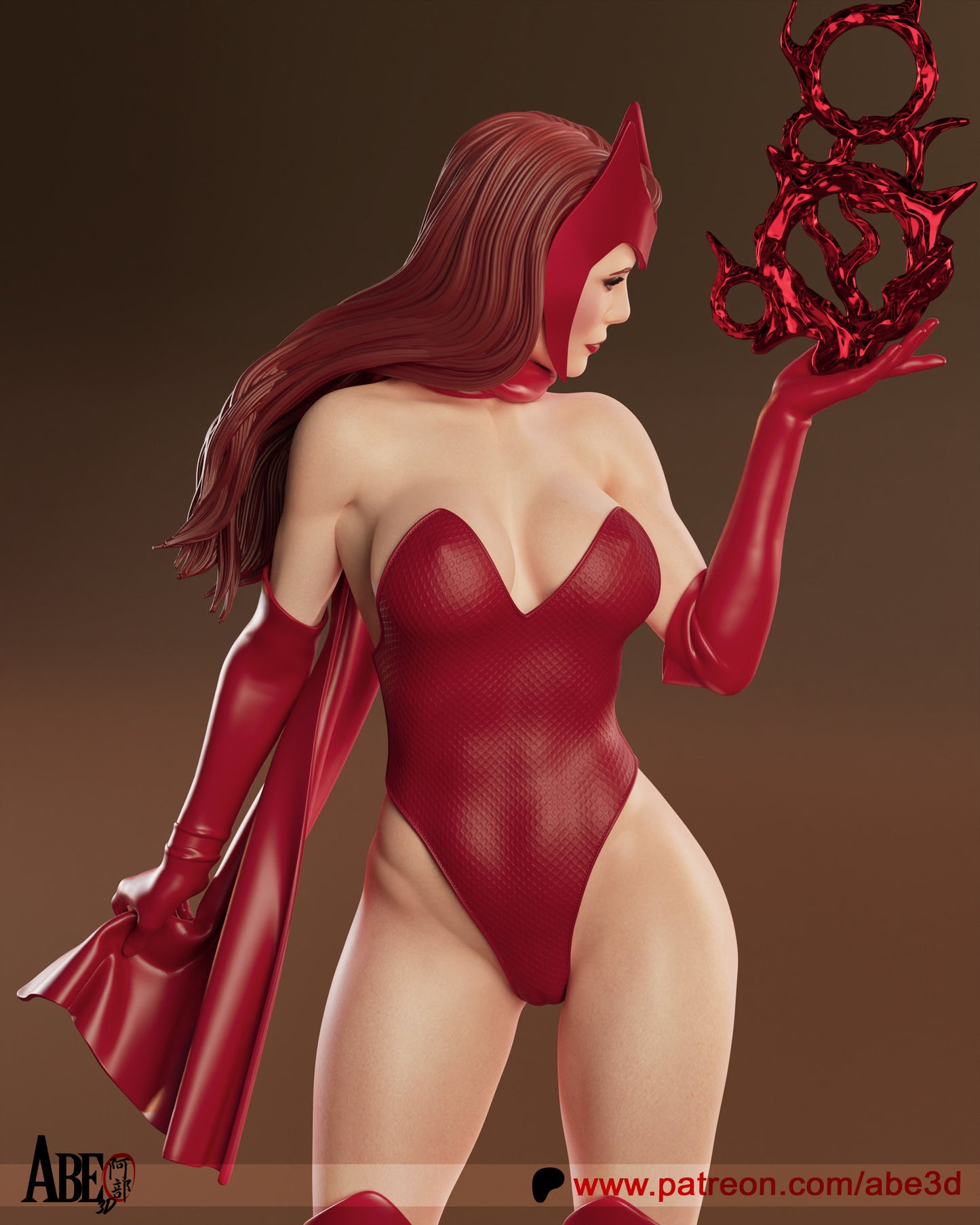 Scarlet Witch Statue 3D-Printed Kit