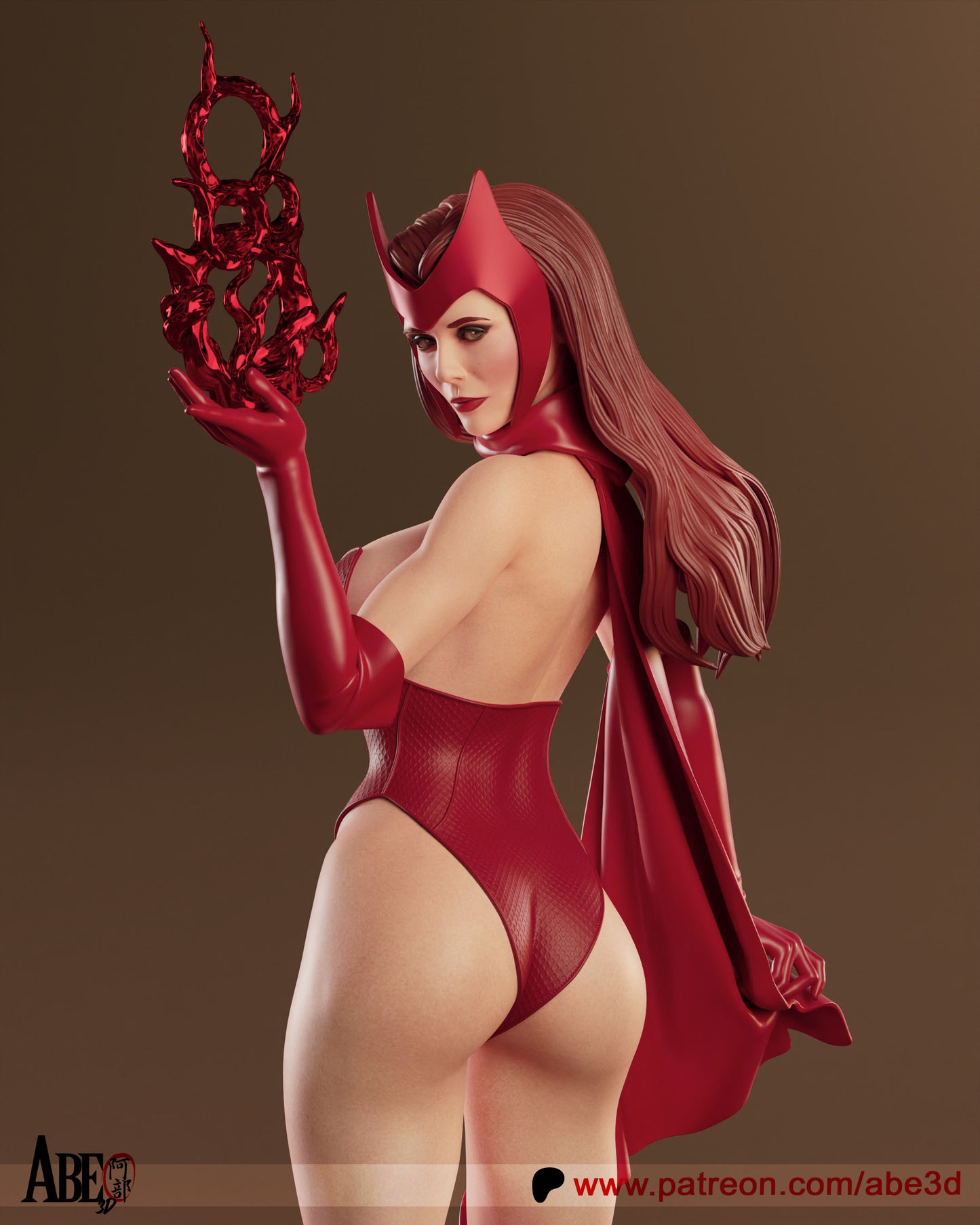 Scarlet Witch Statue 3D-Printed Kit